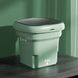 Пральна машинка компактна силіконова складана 2в1 10л Folding Washing Machine Зелена 25998 фото 5