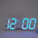 Электронные настольные часы с будильником и термометром LY 1089 Синие 6282 фото 1