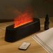 Зволожувач повітря з ефектом полум'я Flame Diffuser Humidifier Чорний 18587 фото 1