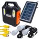 Портативная солнечная система Solar RT-903BT Радио, Bluetooth колонка, встроенный аккумулятор, 3 лампочки 3W 12000 фото 1