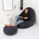 Надувной диван AIR SOFA | Надувное велюровое кресло с пуфиком Фиолетовый 17320 фото 1