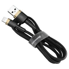 Кабель Baseus Cafule Cable USB For iP 2A 3m Gold+Black CALKLF-RV1-00001 фото