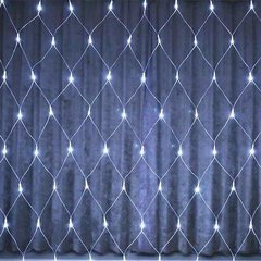 Xmas Гирлянда СЕТКА 144 диода БЕЛЫЙ (прозрачный провод,1.5*1.5м) 1427 фото