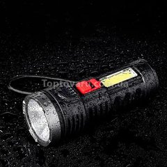 Ліхтар ручний акумуляторний з бічною панеллю ВК-822 Чорний 9145 фото