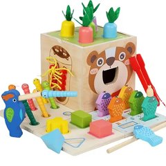 Куб логический шесть вариантов игры Montessori Toy Play Kits 13329 фото