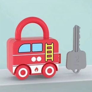 Машинка Замочок з ключем Toy Key 469 Червона 23198 фото