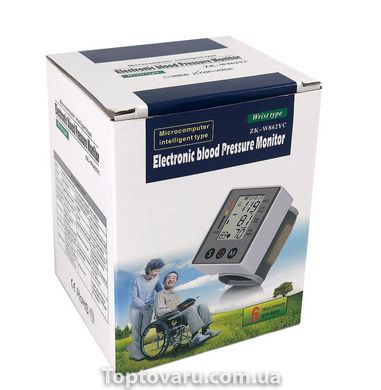 Цифровой тонометр на запястье Electronic blood Pressure Monitir ZK-W862YC 3430 фото