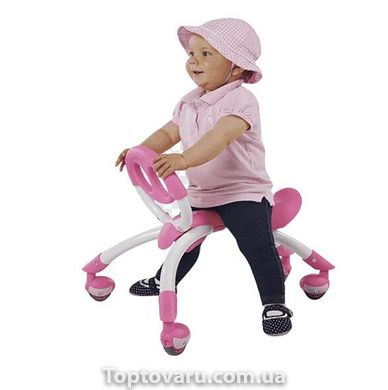 Ходунки велосипед Baby Walker на колесиках Розовые 2701 фото