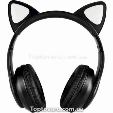 Бездротові Bluetooth навушники з котячими вушками STN-28 Чорні 9972 фото