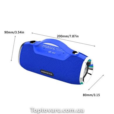 Портативна Bluetooth колонка Hopestar H40 з вологозахистом Blue 1165 фото