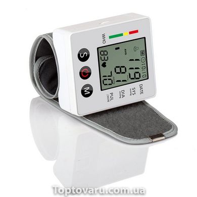 Цифровий тонометр на зап'ястя Electronic blood Pressure Monitor CK-W862YC 3430 фото