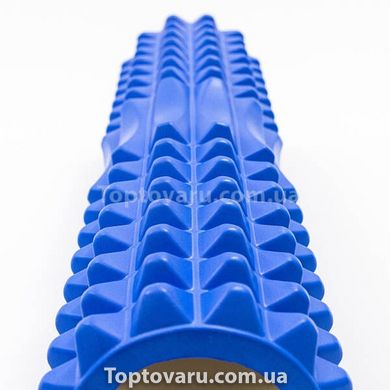 Ролик масажний для йоги, фітнесу (спини та шиї) OSPORT (45*12 см) Синій 11995 фото