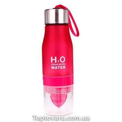 Спортивна пляшка-соковижималка H2O Water bottle Червона 4688 фото