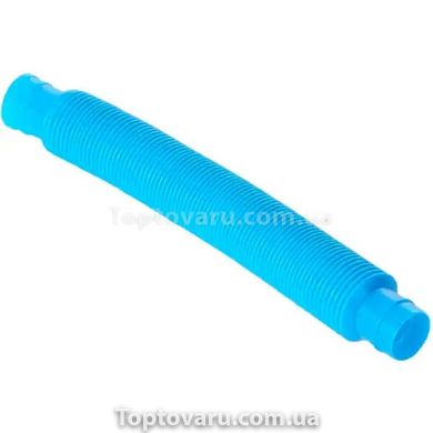 Розвивальна дитяча іграшка-антистрес Pop Tube 20 см Блакитна 8874 фото