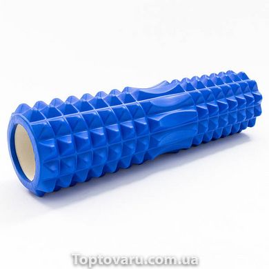 Ролик масажний для йоги, фітнесу (спини та шиї) OSPORT (45*12 см) Синій 11995 фото