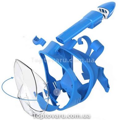 Маска для снорклинга полнолицевая Easybreath Синяя L/XL 11143 фото