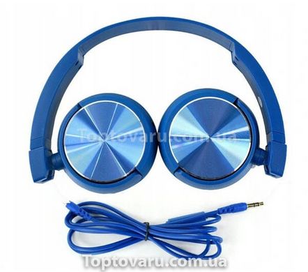 Наушники беспроводные Bluetooth Wireless W402 Синие 11263 фото