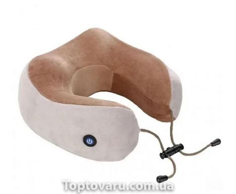 Електричний масажер для шиї U-Shaped Massage Pillow SHAKE WM-003 Білий 4413 фото