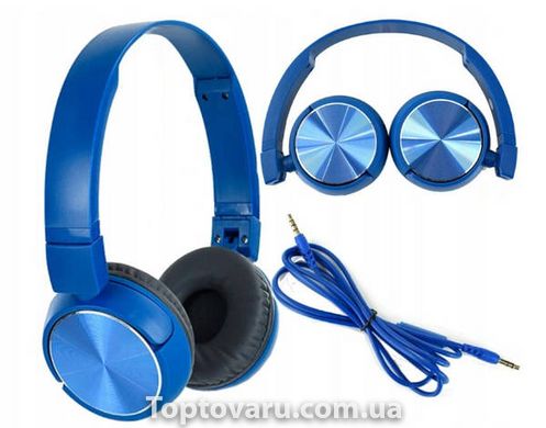 Наушники беспроводные Bluetooth Wireless W402 Синие 11263 фото