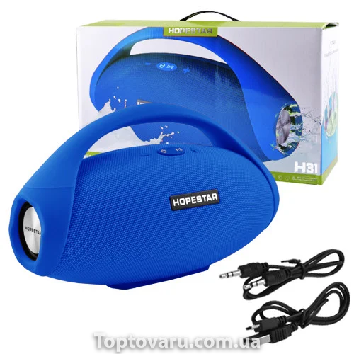Портативна Bluetooth колонка Hopestar H31 Синя 4257 фото