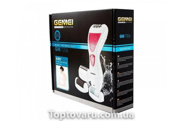 Женский эпилятор бритва Gemei GM-7006 4 в 1 Белый 2238 фото