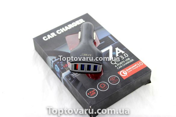 Адаптер CAR 4 USB 009 QC3.0 (7A) 5767 фото