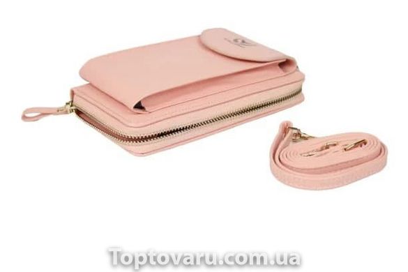 Жіночий гаманець-сумка Wallerry ZL8591 Рожевий 2131 фото