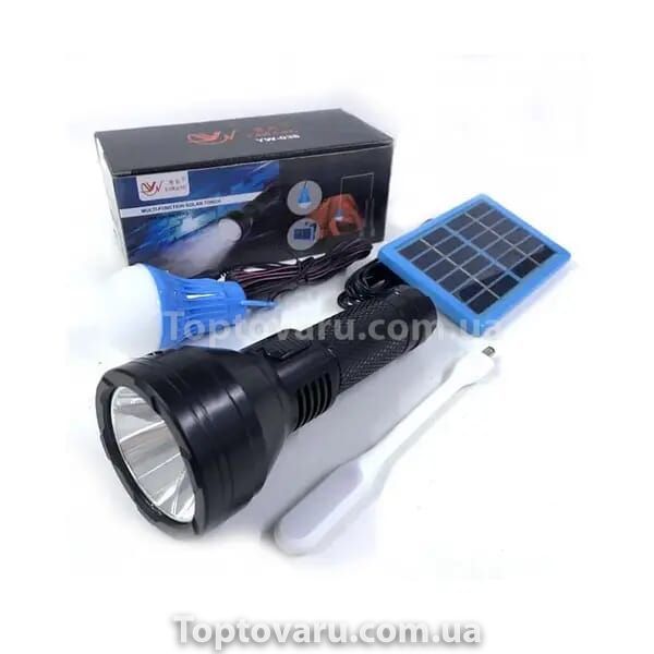 Ліхтарик ручний BL YW-038 hand torch + bulb + solar 9705 фото
