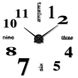Великий настінний годинник 3D DIY CLOCK 50 до 90 см Black 11085 фото 1