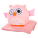 Игрушка-подушка Сова с пледом 3 в 1 Розовый 8500 фото 1