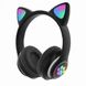 Бездротові Bluetooth навушники з котячими вушками STN-28 Чорні 9972 фото 1
