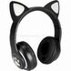 Беспроводные Bluetooth наушники с кошачьими ушками STN-28 Черные 9972 фото 2