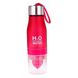 Спортивна пляшка-соковижималка H2O Water bottle Червона 4688 фото 1