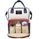 Сумка-рюкзак для мам Mom Bag Синя з червоним 20457 фото 8
