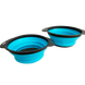 Друшляк силіконовий складаний великий + маленький Collapsible filter baskets круглий Блакитний 3800 фото 4