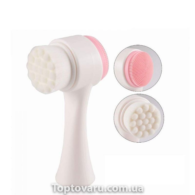 Многофункциональная 3D щетка для лица Facial Cleansing Brush Розовая 748 фото