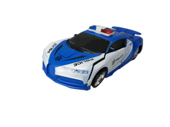 Машинка Трансформер Bugatti Police Robot Car Size 1:18 синяя 2834 фото