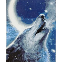 Картина по номерам Strateg ПРЕМИУМ Голос волка с лаком размером 40х50 см (SY6923) SY6923-00002 фото