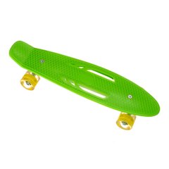 Скейт Пенни борд Best Board S206, колеса PU светящиеся, дека с ручкой Зеленый 2313 фото