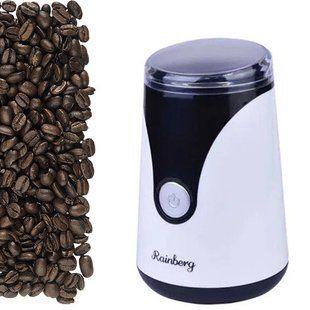 Кофемолка Rainberg RB-301 300 Вт Белая с черным 8143 фото