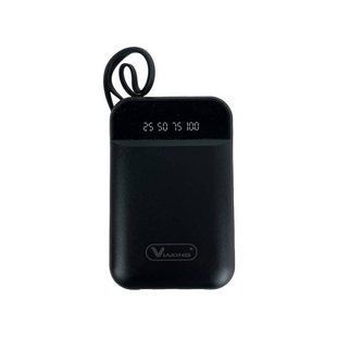 Power bank 50000mAh с проводами 3в1 Viaking N11 Черный 14328 фото