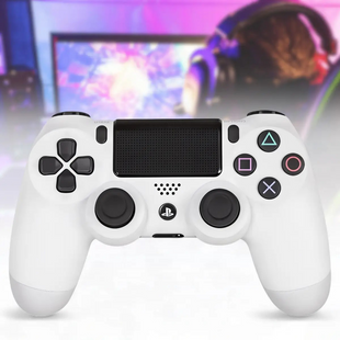 Джойстик геймпад Doubleshock 4 PS4 wireless controller Белый 10189 фото