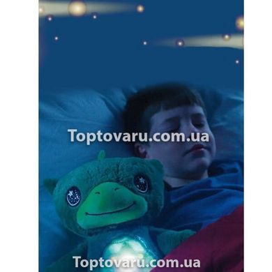 Детская плюшевая игрушка Дракон ночник-проектор звёздного неба Star Belly Зеленый 7419 фото