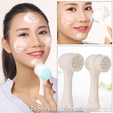 Многофункциональная 3D щетка для лица Facial Cleansing Brush Голубая 749 фото