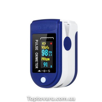 Пульсоксиметр Fingertip Pulse Oximeter АВ -88 Синій 3137 фото