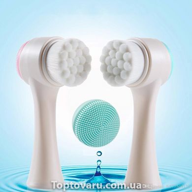 Многофункциональная 3D щетка для лица Facial Cleansing Brush Голубая 749 фото