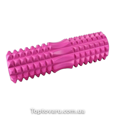Ролик масажний для йоги, фітнесу (спини та шиї) OSPORT (45*12 см) Рожевий 11996 фото