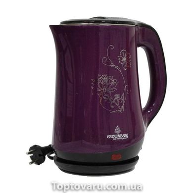 Электрический чайник Crownberg CB 2842 Фиолетовый 2024 фото