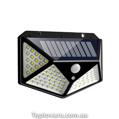 Прожектор вуличний ліхтар на сонячній батареї Solar Wall Lamp SH-100 Чорний 3330 фото