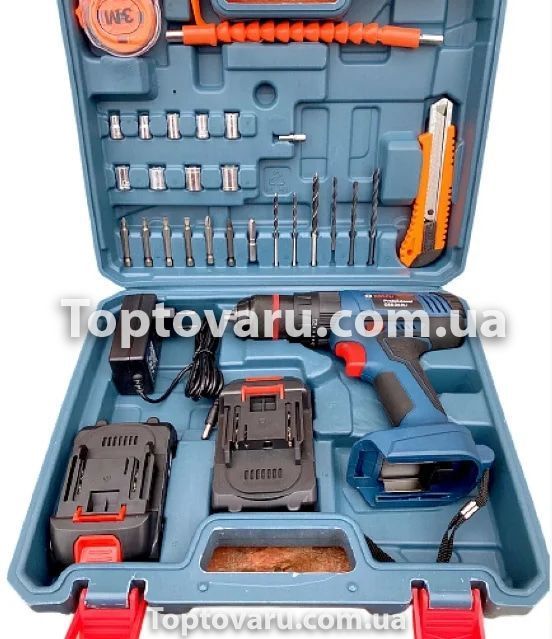 Шуруповерт аккумуляторный BOSCH GSB-24-2LI с набором инструментов 6642 фото